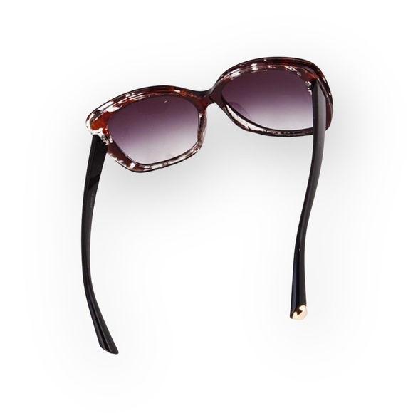 new ☀︎︎ Clear Flower Print Sunnies Sunglasses ☀︎︎ Black + Red Floral Print ☀︎ - Picture 5 of 14